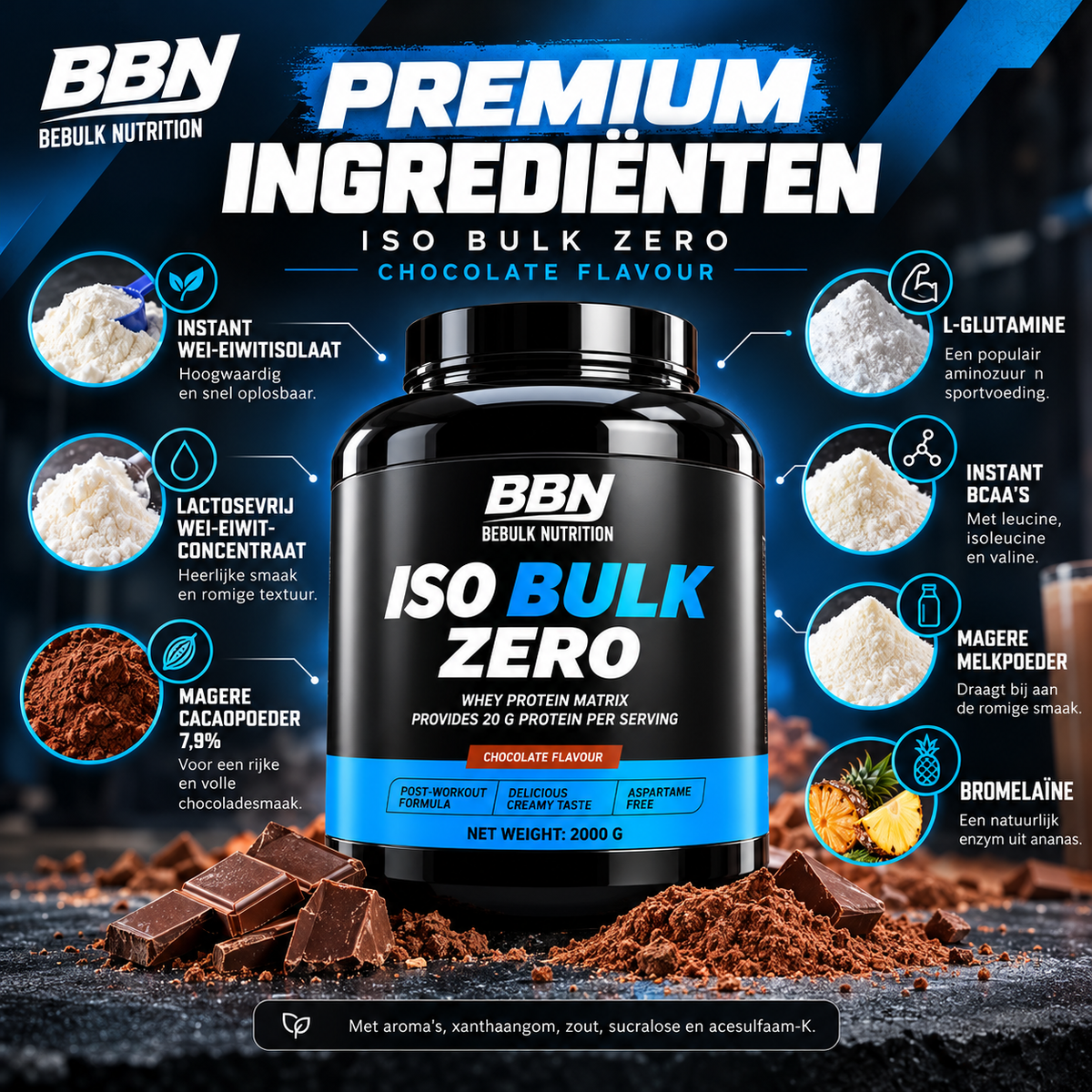 Iso Bulk Zero - 2kg - BeBulk Nutrition