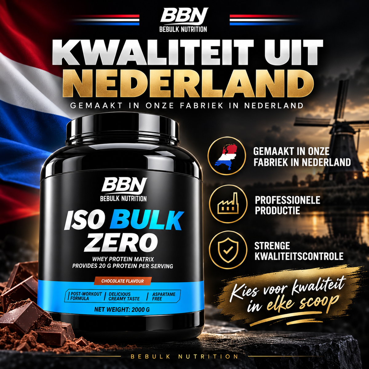 Iso Bulk Zero - 2kg - BeBulk Nutrition