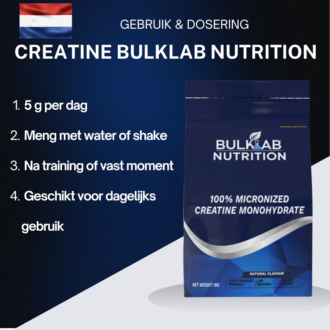 100% Creatine Monohydraat Micronized - BulkLab Nutrition