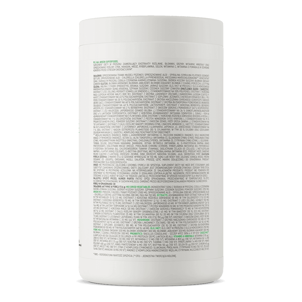 12 x OstroVit All Green Superfoods 345 g natuurlijk