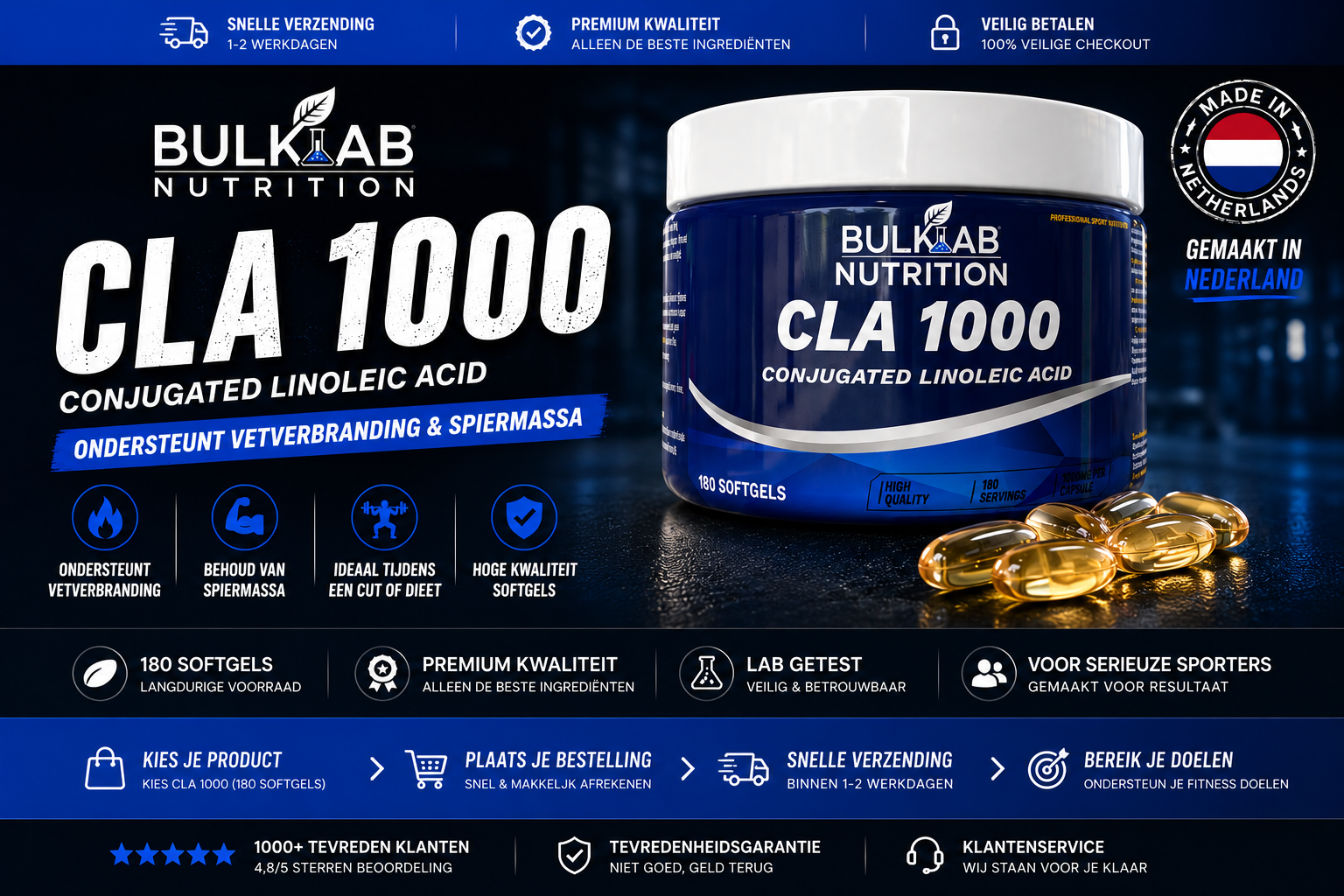 CLA 1000 - BulkLab Nutrition