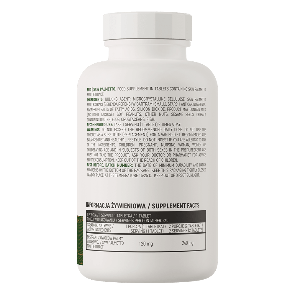 OstroVit Saw Palmetto VEGE 360 tabletten