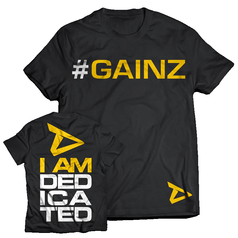 T-Shirt "#gainz" - Dedicated Nutrtion